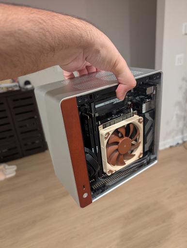 Jonsbo NV10 - 4.5L Mini ITX PC - Fits in a backpack by saurabh1312