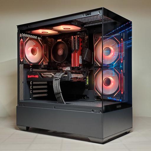 SAMA SV02 build. Black/Flame/Red by Azzinoth100 - AMD Ryzen