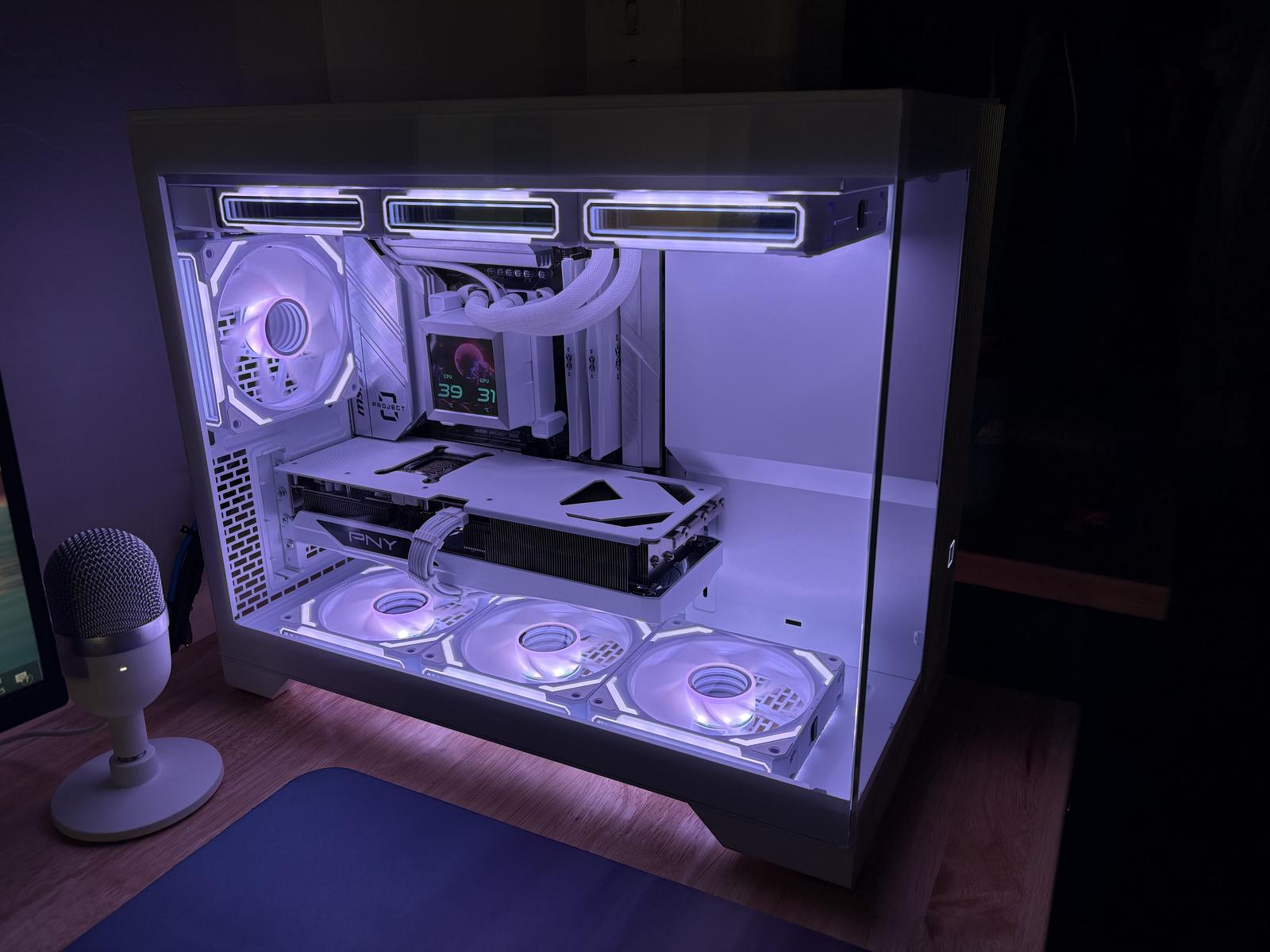 White Micro ATX Build by Dustin98 - AMD Ryzen 7 7800X3D, GeForce