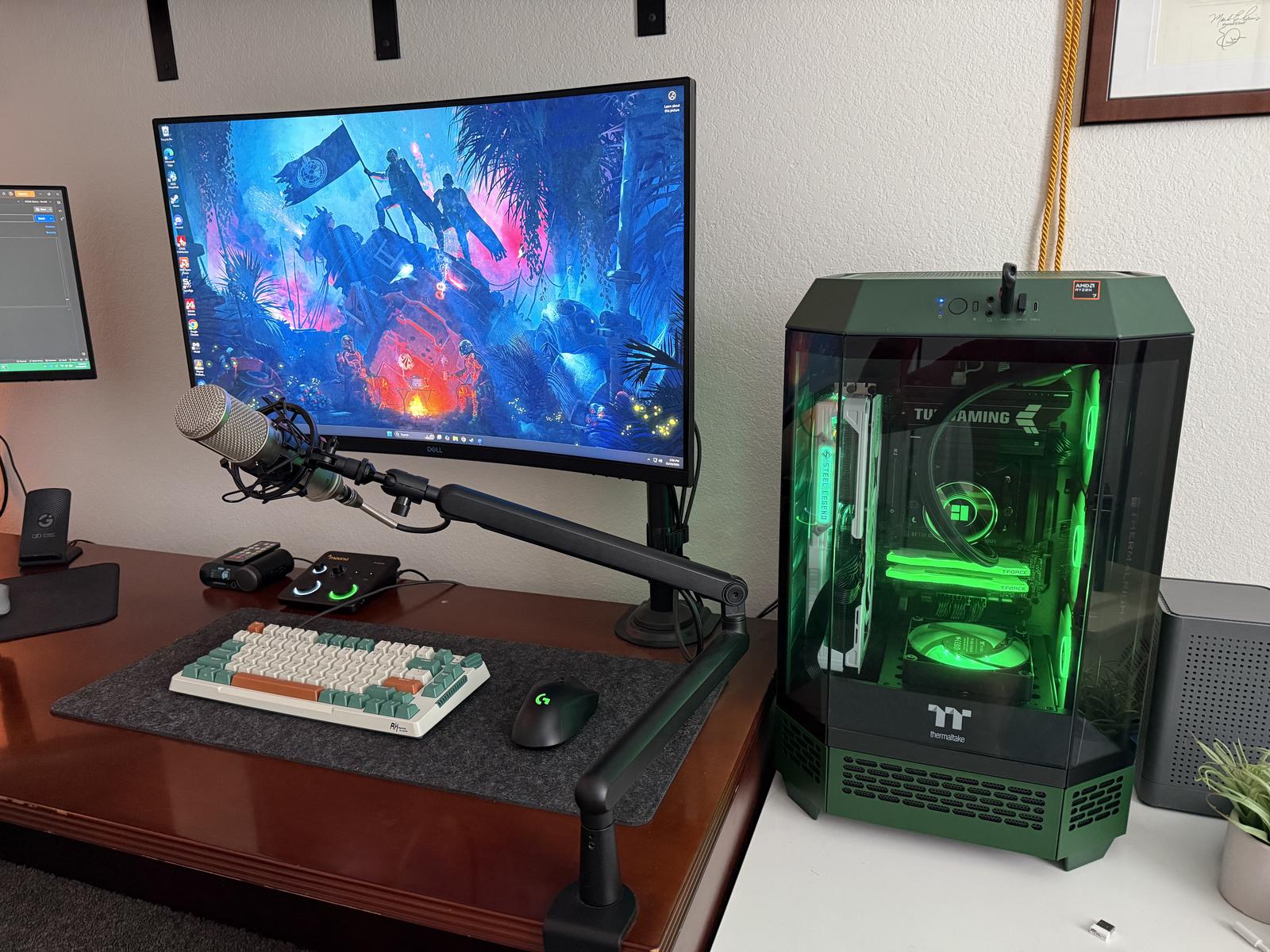 Green Tower of Power Build by Kyndle - AMD Ryzen 7 9800X3D, Radeon 