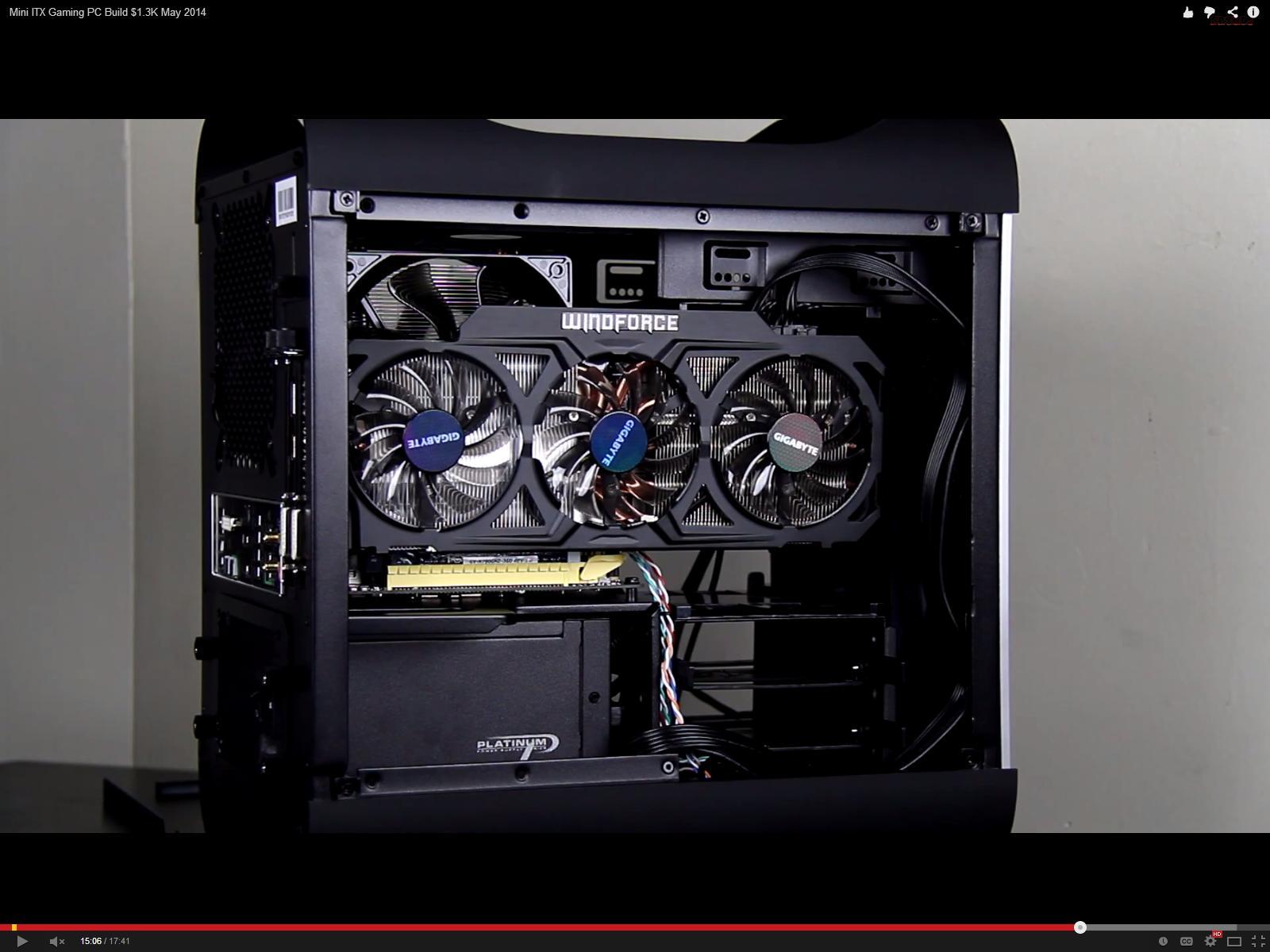自作PC】 Intel i5 4690k miniITX 16GB DDR3 50 Gaming PC Build